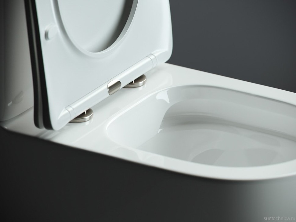 Унитаз-компакт напольный Ceramicanova Mia Rimless CN1801 с микролифтом, безободковый