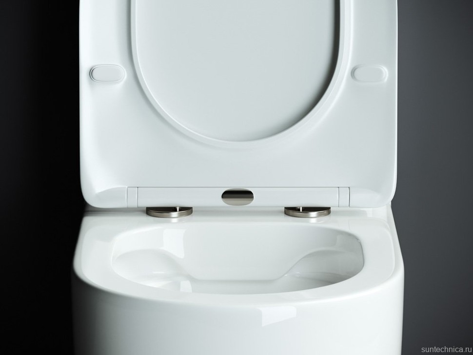 Унитаз-компакт напольный Ceramicanova Mia Rimless CN1801 с микролифтом, безободковый