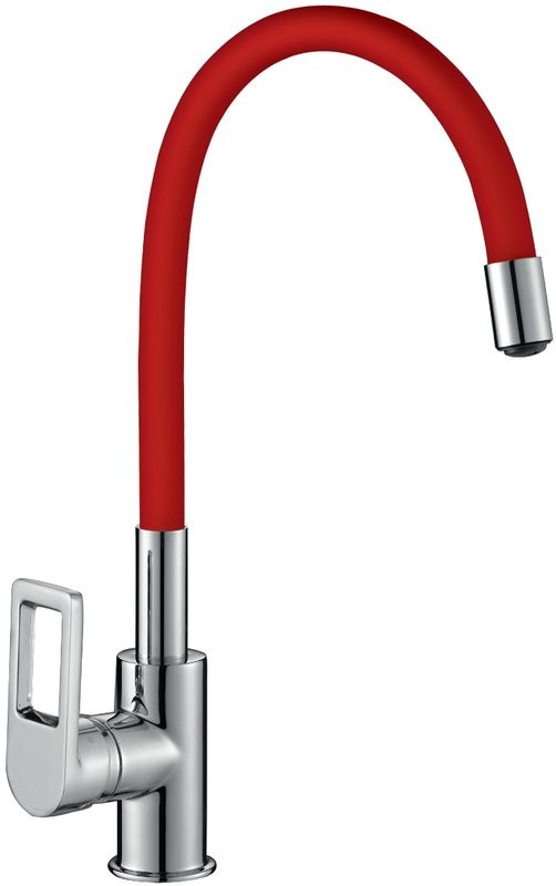 Смеситель для кухни Rossinka Z Z35-35U-Red с гибким изливом