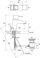 Смеситель для раковины Ravak 10° TD 011.00