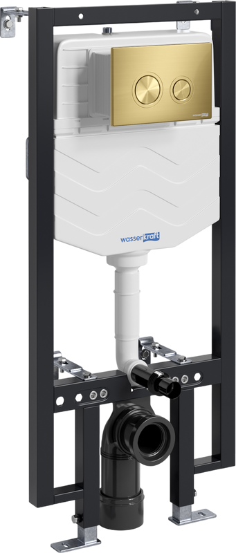 Система инсталляции для унитазов Wasserkraft Vils 56TLT.010.ME.MG01 с кнопкой смыва матовое золото