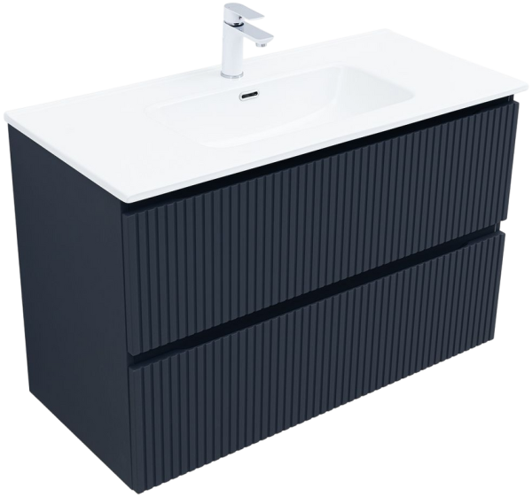 Тумба с раковиной Aquanet Джейн (Flat) 100 подвесная, маренго