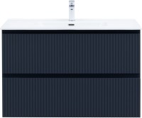 Тумба с раковиной Aquanet Джейн (Flat) 100 подвесная, маренго