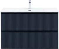 Тумба с раковиной Aquanet Джейн (Flat) 100 подвесная, маренго