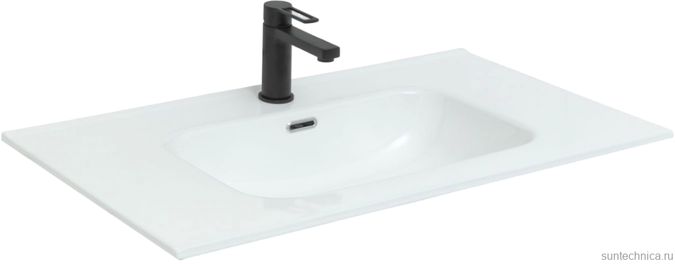 Тумба с раковиной Aquanet Джейн (Flat) 100 подвесная, маренго