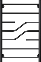 Полотенцесушитель водяной Secado Риволи 4673739228241 80x55 см, матовый черный, лесенка