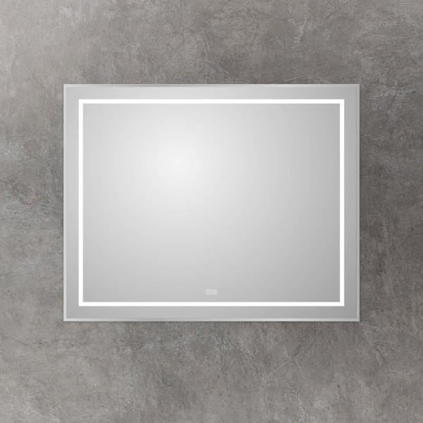 Зеркало BelBagno Kraft 80x100, с подсветкой, с подогревом, сатин