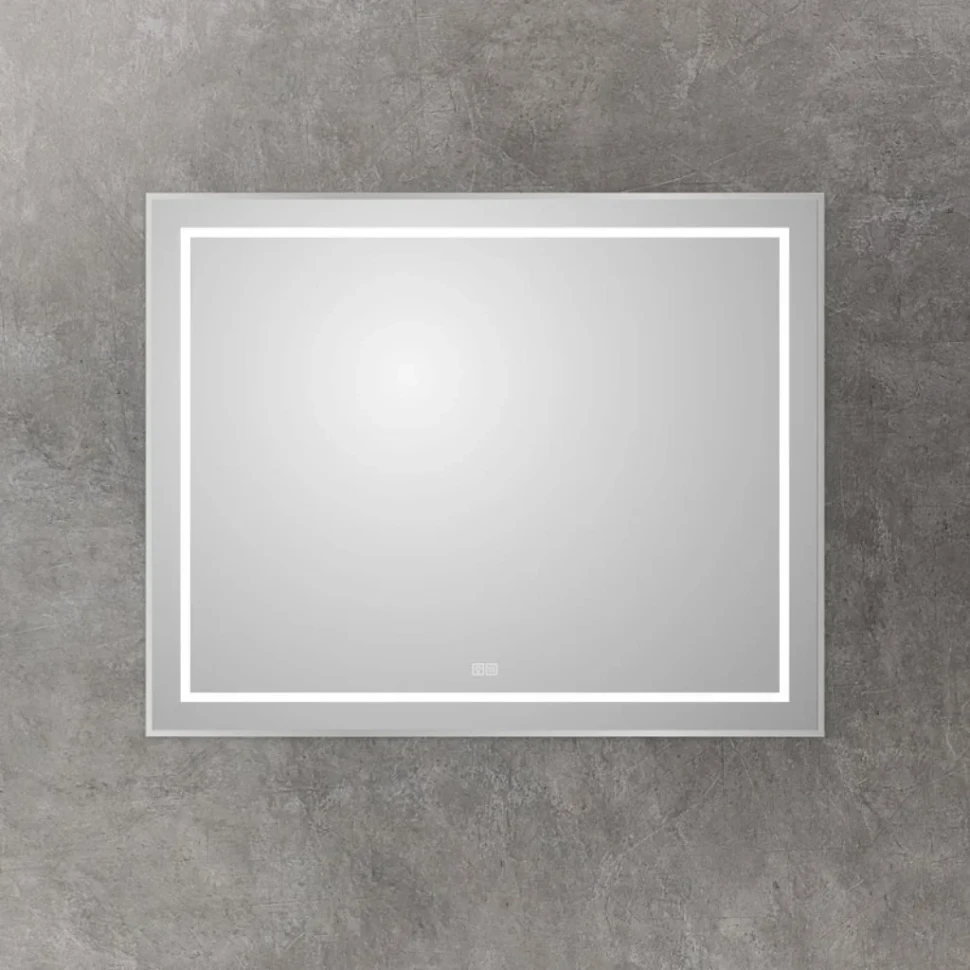 Зеркало BelBagno Kraft 80x100, с подсветкой, с подогревом, сатин