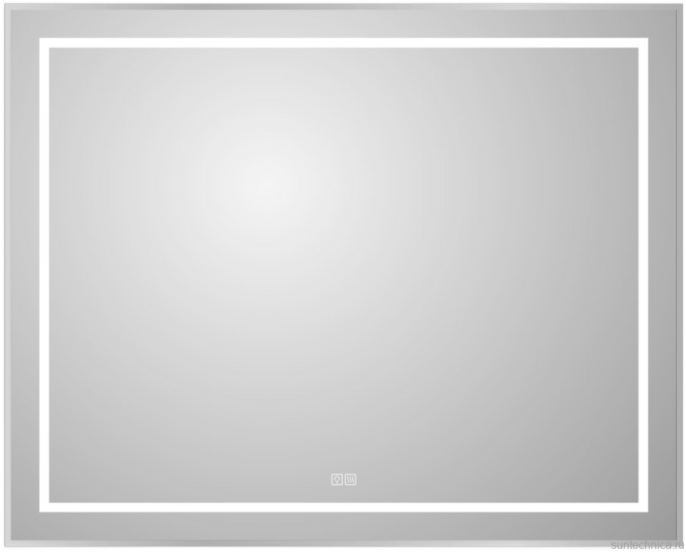 Зеркало BelBagno Kraft 80x100, с подсветкой, с подогревом, сатин