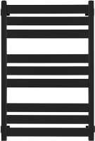 Полотенцесушитель электрический Secado Комано 3 85x55 см, подключение слева, матовый черный, лесенка