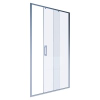 Душевая дверь в нишу Alex Baitler AB61C110 110 см, профиль сатин , стекло прозрачное