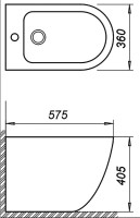 Биде напольное BelBagno Sfera-r Sfera-R BB2141B