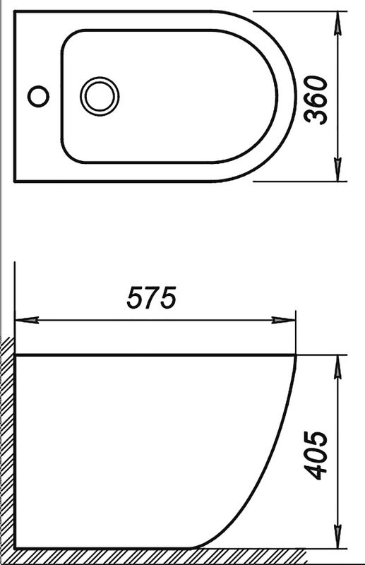 Биде напольное BelBagno Sfera-r Sfera-R BB2141B
