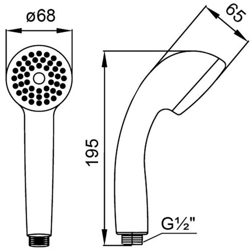 Смеситель для ванны с душем Orange Loop Loop M26-100B