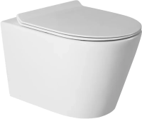 Унитаз подвесной BOND Oval F03-10 безободковый, с микролифтом
