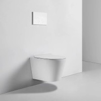 Унитаз подвесной BOND Oval F03-10 безободковый, с микролифтом