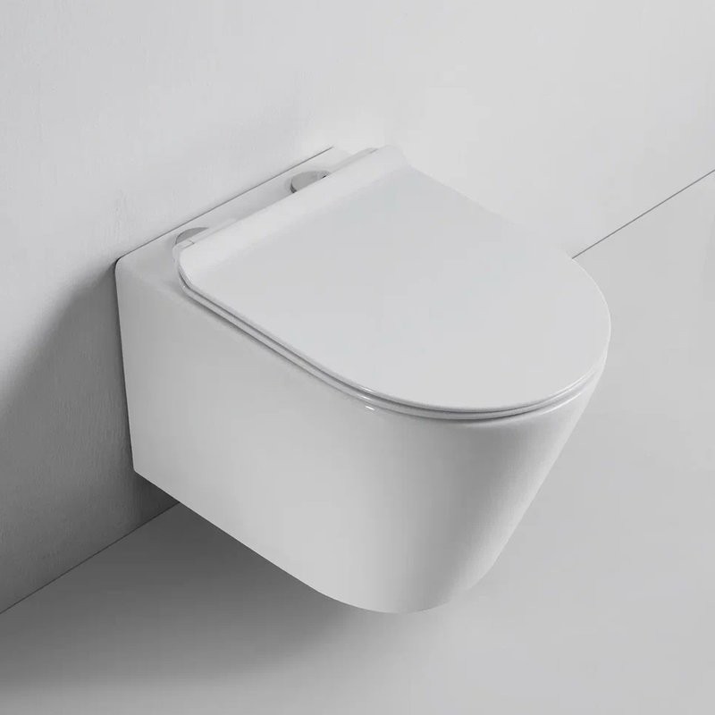 Унитаз подвесной BOND Oval F03-10 безободковый, с микролифтом