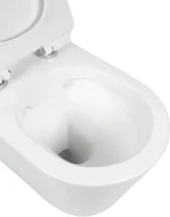 Унитаз подвесной BOND Oval F03-10 безободковый, с микролифтом