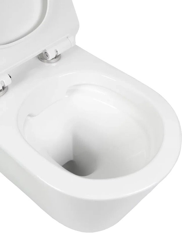 Унитаз подвесной BOND Oval F03-10 безободковый, с микролифтом