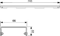 Душевой трап (лоток) TECE Drainline TECEdrainline 80 см с решеткой и сифоном