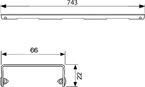 Душевой трап (лоток) TECE Drainline TECEdrainline 80 см с решеткой и сифоном