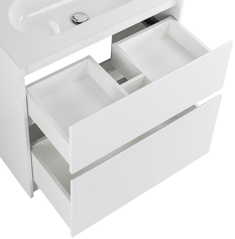 Тумба с раковиной BelBagno Kraft 80 напольная, bianco opaco, раковина LOV-800-LVB
