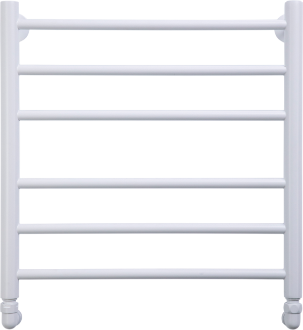 Полотенцесушитель водяной Comfysan Luce W-6 60х50 60x55 см, матовый белый, лесенка