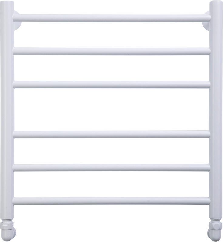 Полотенцесушитель водяной Comfysan Luce W-6 60х50 60x55 см, матовый белый, лесенка