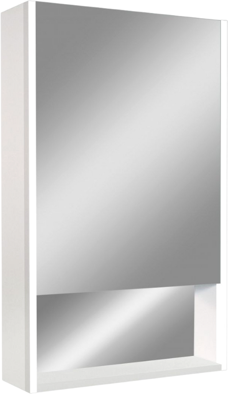 Зеркало-шкаф Art&Max Foggia AM-Fog-500-800-1D-R-DS-F-White 50х80, белое, с подсветкой