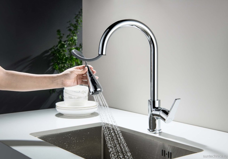 Смеситель для кухни AQUATEK Лугано AQ1784CR хром