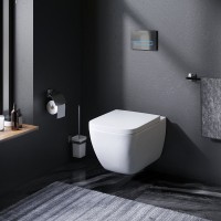 Унитаз подвесной AM.PM Gem C901701SC безободковый, с микролифтом
