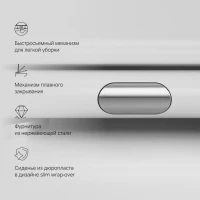 Унитаз подвесной AM.PM Gem C901701SC безободковый, с микролифтом