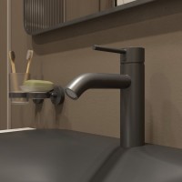 Смеситель для раковины Kludi Bozz 382823976 черный