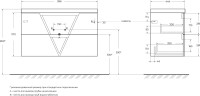 Мебель для ванной комнаты BelBagno Vittoria 100 подвесная, bianco lucido, черная матовая раковина