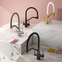 Смеситель для кухни с подключением фильтра Splenka S71.62.03, золотой сатин