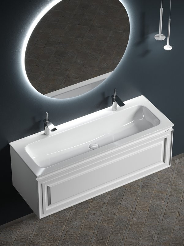 Мебель для ванной комнаты Sancos Very 120 bianco, раковина CN7016