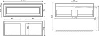 Мебель для ванной комнаты Sancos Very 120 bianco, раковина CN7016