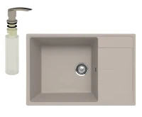Мойка кухонная Ulgran Quartz Prima 760 лен + дозатор UQ 02 лен Мойка кухонная Ulgran Quartz Prima 760 лен + дозатор UQ 02 лен