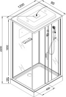Душевая кабина DTO D 129S