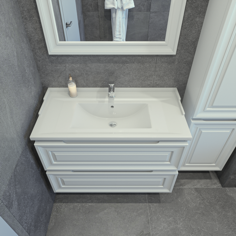 Мебель для ванной комнаты Caprigo Ponza 90 белая