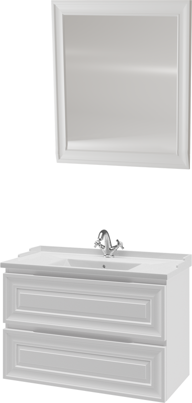 Мебель для ванной комнаты Caprigo Ponza 90 белая