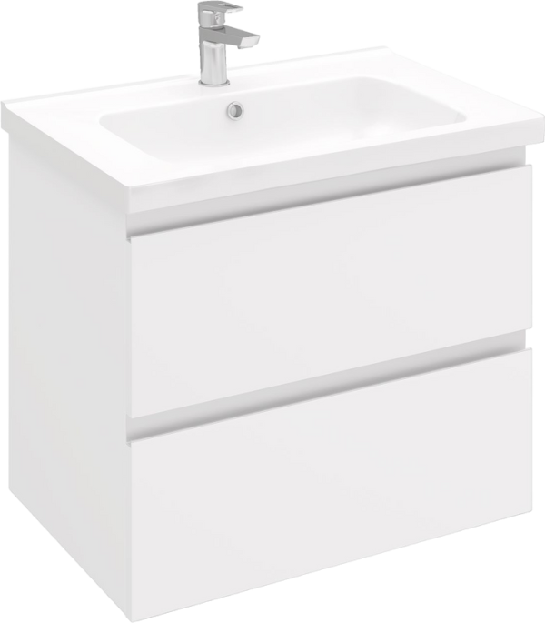 Тумба под раковину Laparet Electra 70 подвесная, белый глянец