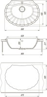 Комплект Мойка Florentina Гребешок антрацит + Смеситель Альфа FL антрацит