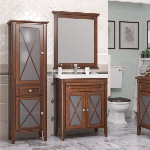 Мебель для ванной комнаты Opadiris Палермо 70 светлый орех