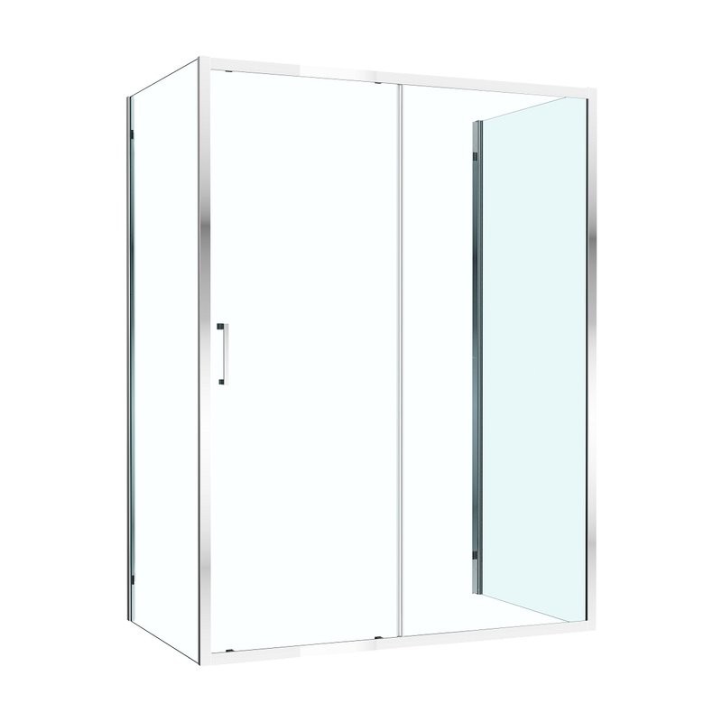 Душевой уголок Cezares Molveno AH-12 150х80 см, профиль хром, стекло прозрачное