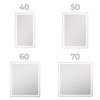 Зеркало Vigo Geometry Сlassic 50 с подсветкой