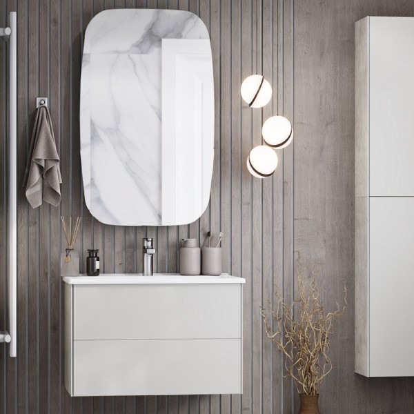 Мебель для ванной комнаты AQUATON Сохо 75 cлэйт, галька серая