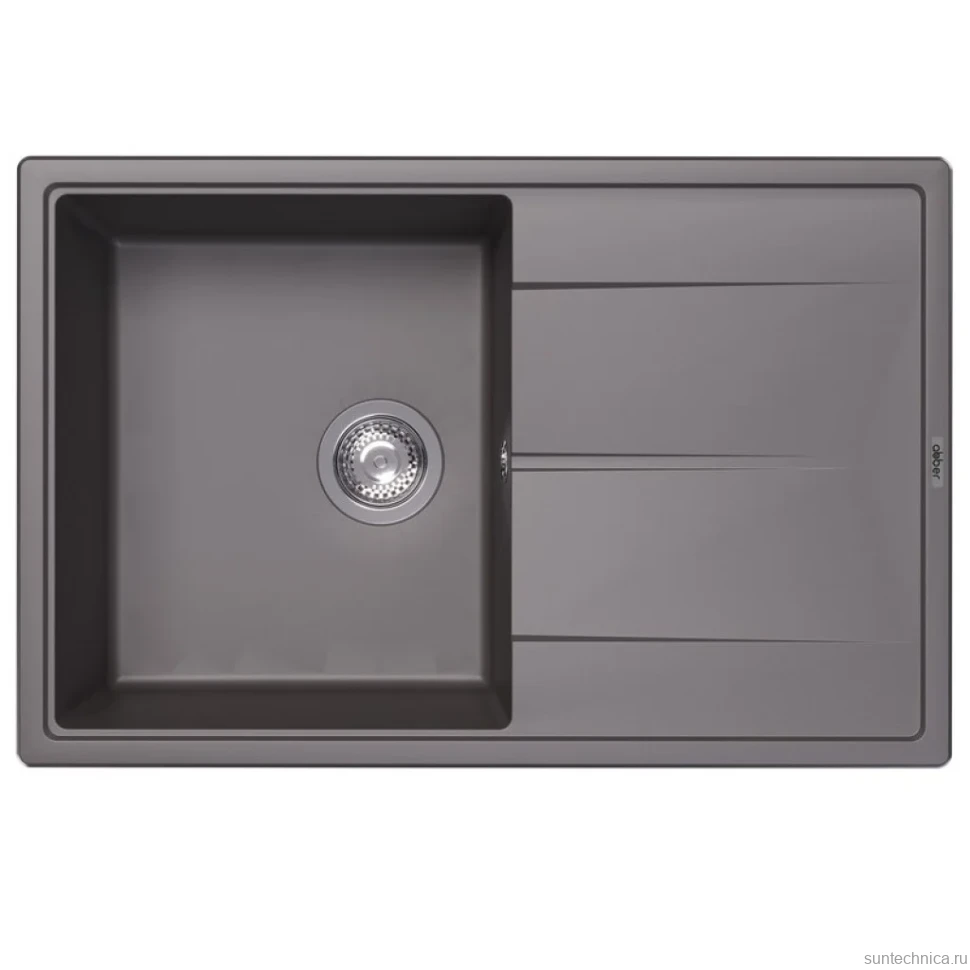 Мойка кухонная Abber Quarz AQ2904G матовая серая