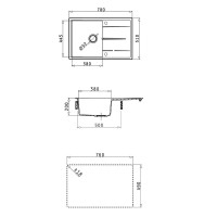 Мойка кухонная Abber Quarz AQ2904G матовая серая Мойка кухонная Abber Quarz AQ2904G матовая серая