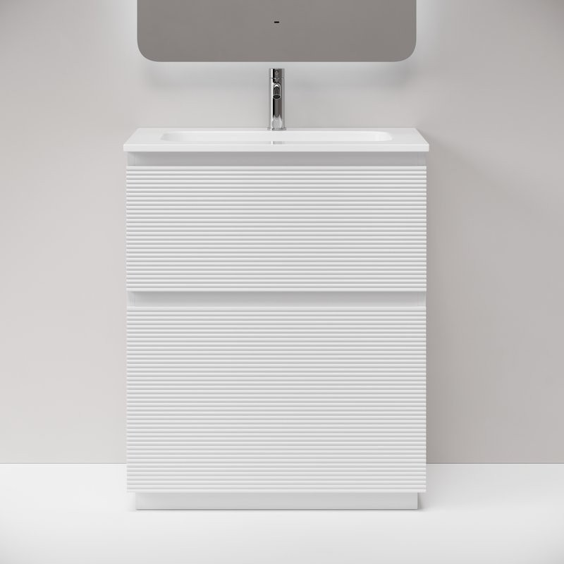 Тумба с раковиной Sancos Folk Floor 70 напольная, bianco, раковина CN7031